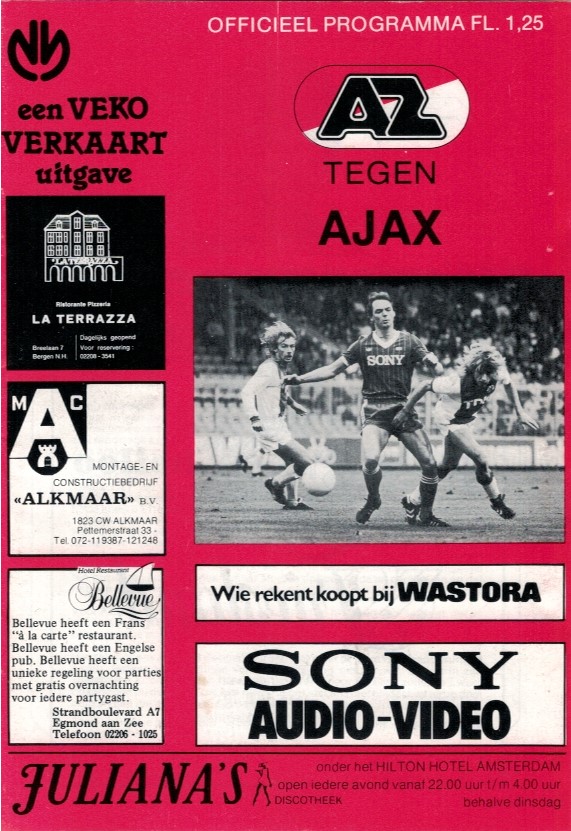 AZ Programma 15-apr-1984 Ajax thuis